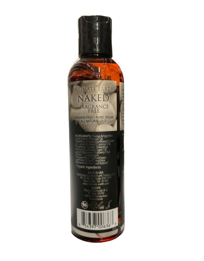Intimate Earth Naked Massage Oil 4 oz | All-Natural Massage Oil