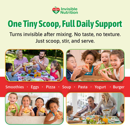 InviNutri Microgreens – Real-Food Multivitamin Powder for Neurodivergent & Picky Eaters | 40x Micronutrients, 30mg Sulforaphane | US Made | Trial Size