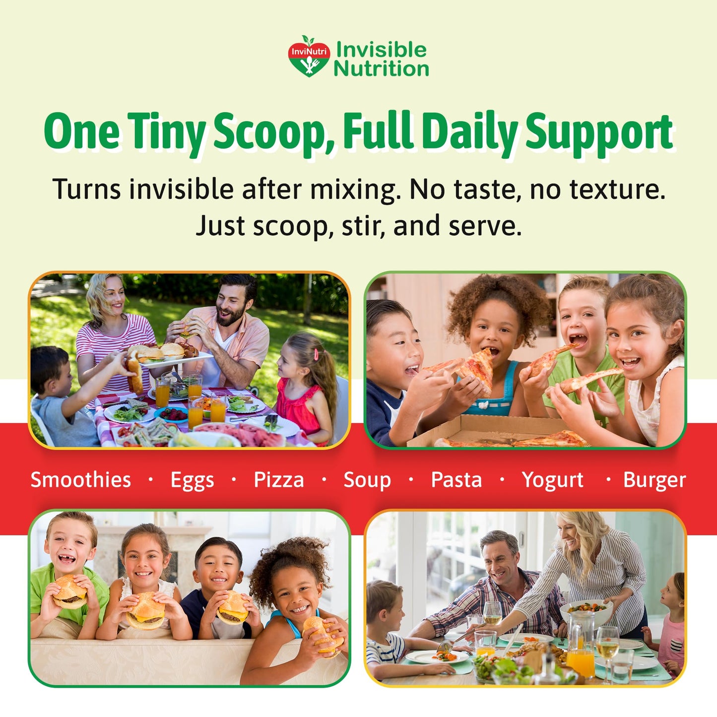 InviNutri Superfood Powder – Unflavoured, Sensory-Friendly | 40x Nutrients, 30mg Sulforaphane