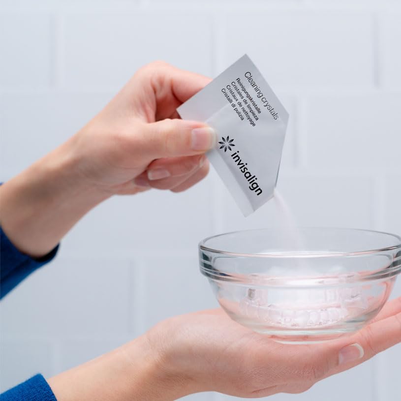 Invisalign Cleaning Crystals for Clear Aligners & Retainers – 50 Packets