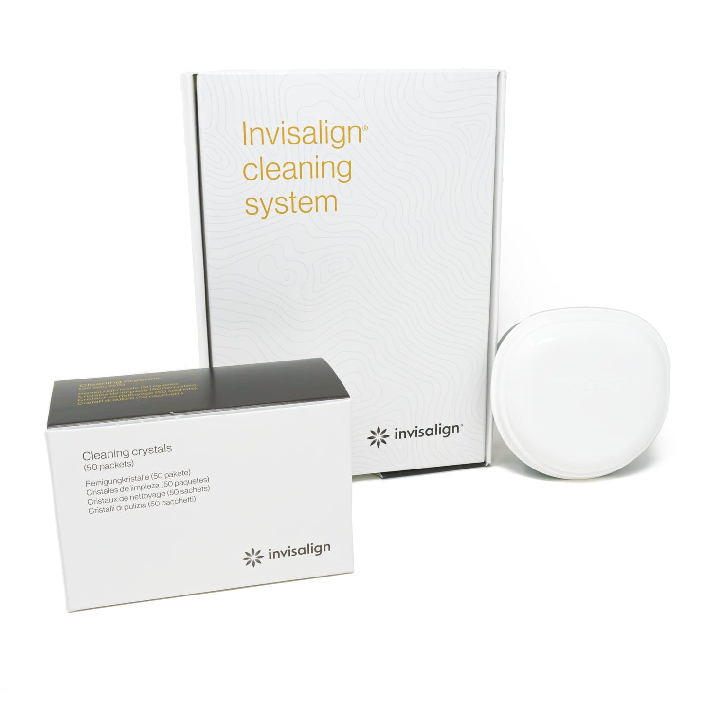 Invisalign Cleaning Crystals for Aligners & Retainers – 50 Pack with Tub