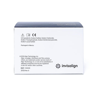 Invisalign Cleaning Crystals for Aligners & Retainers – 50 Pack with Tub