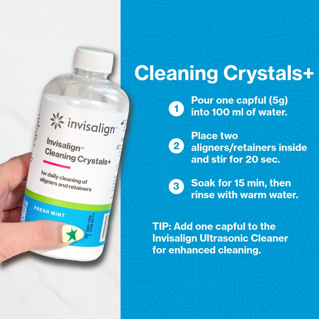 Invisalign Cleaning Crystals+ Mint | Aligner & Retainer Cleaning Solution