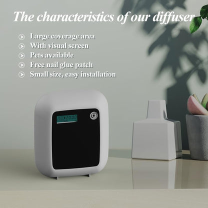 invnd Aroma Diffuser — Waterless Cold-Air Nebulizing Scent Diffuser for Large Rooms (Up to 1,500 Sq Ft)