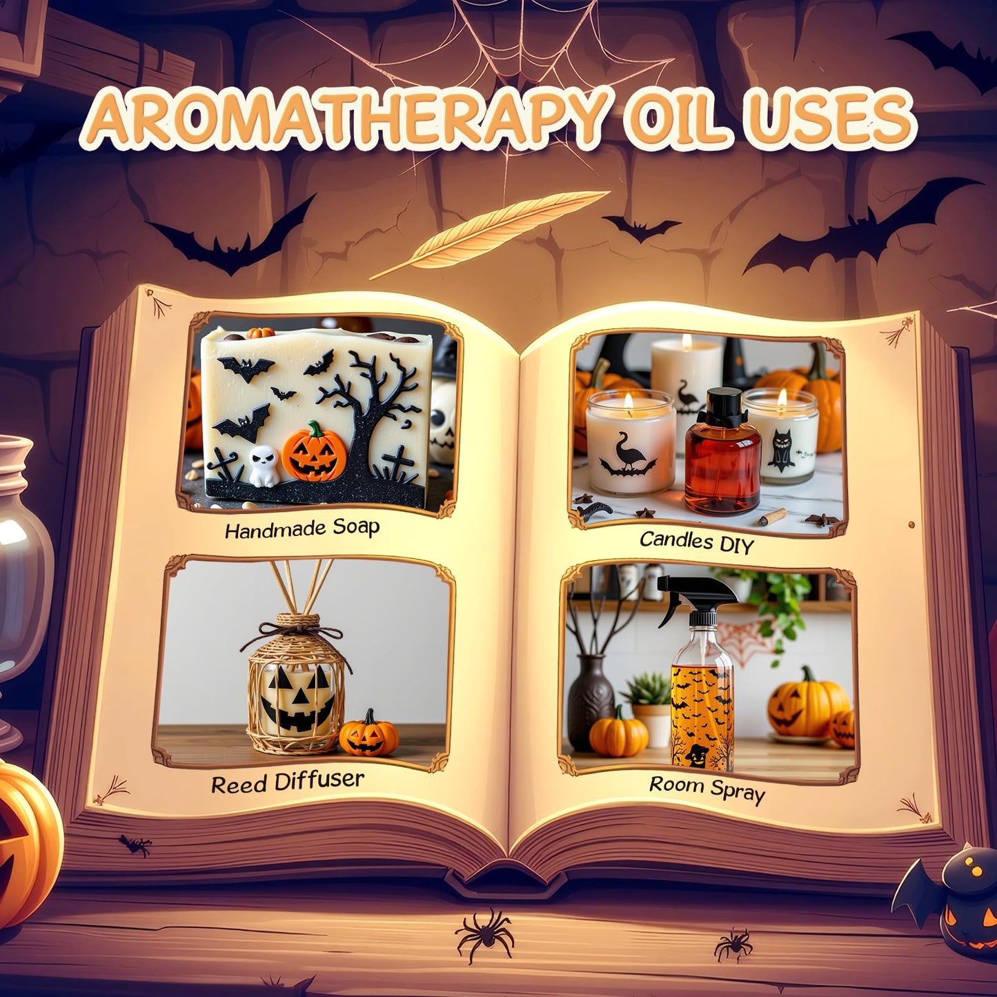 INWICOPH Halloween Fragrance Oils – Premium Diffuser Scents