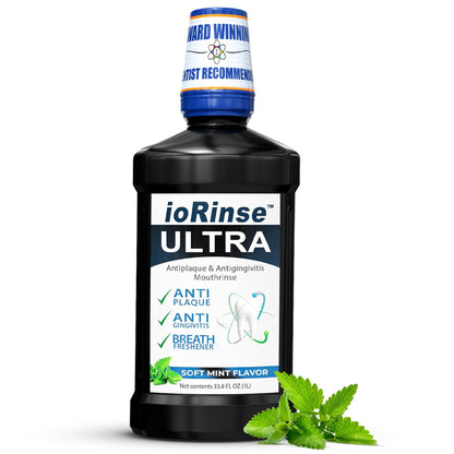 ioRinse Ultra: Dentist-Recommended Periodontal Rinse & Gum Mouthwash | 1L