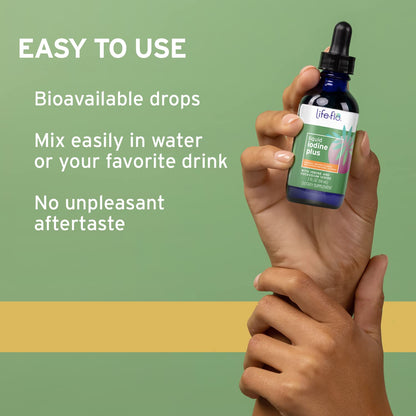 Life-flo Liquid Iodine Plus 150 mcg – Thyroid Support & Energy