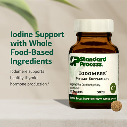 Standard Process Iodomere - Thyroid & Metabolism Support | Gluten-Free 90 Tabs