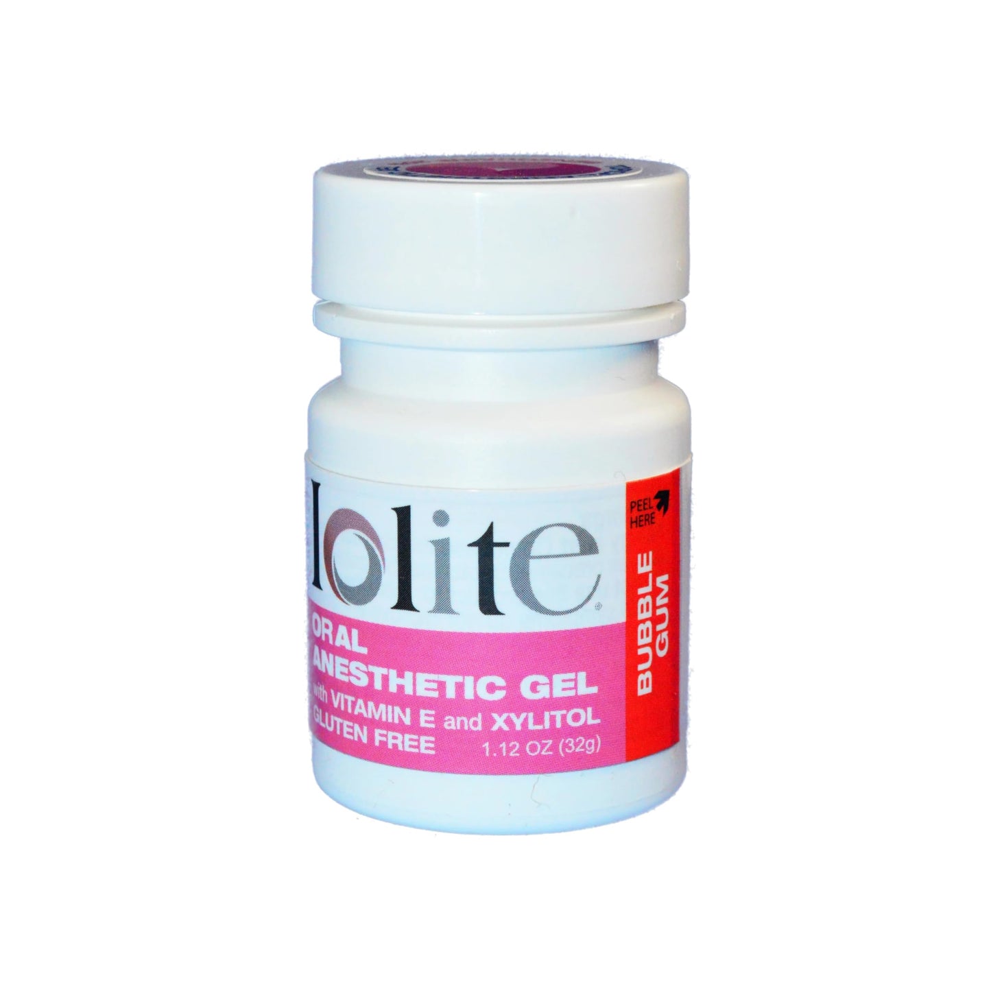 IOLITE Oral Topical Gel with Xylitol & Vitamin E – Gluten Free – Relief for Canker Sores & Dental Pain (1 oz, Bubblegum)