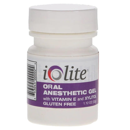 IOLITE Oral Topical Gel with Xylitol & Vitamin E – Gluten Free – Relief for Canker Sores & Dental Pain – Grape, 1.12 oz (31.8 g)