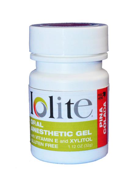 IOLITE Oral Topical Gel with Xylitol & Vitamin E – Gluten Free (1 oz) – Canker Sores & Dental Pain Relief