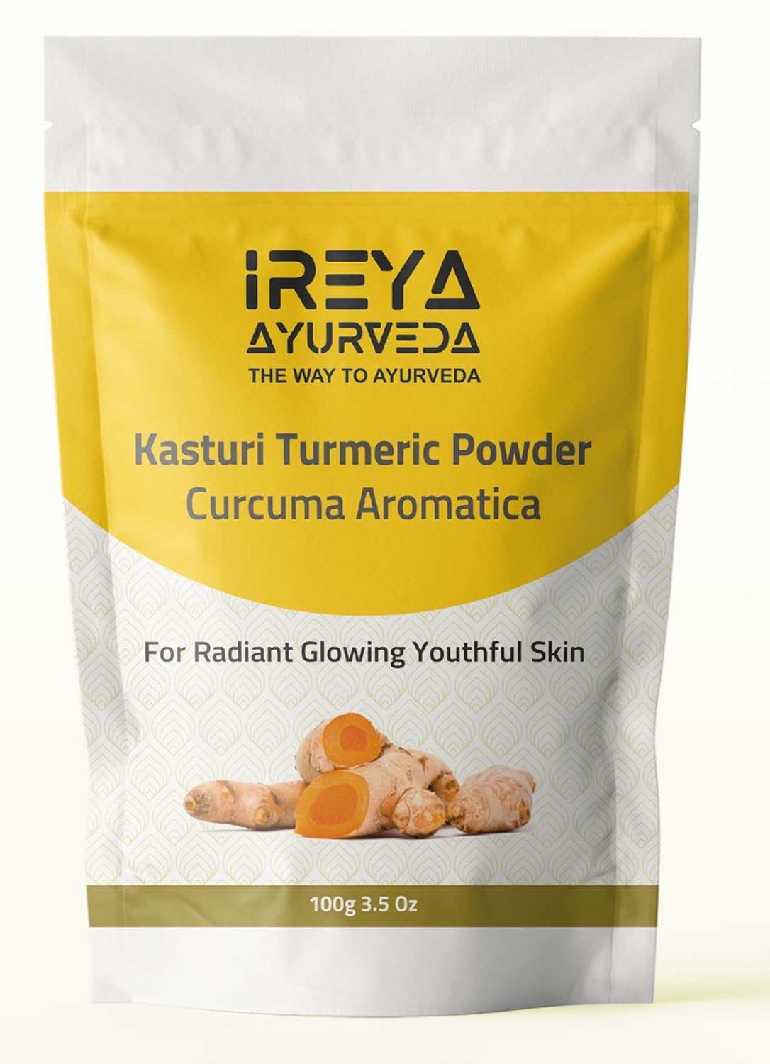 Ireya Ayurveda Kasturi Manjal Powder for Skin & Face Care (100g) – Kasturi Turmeric (Curcuma Aromatica)