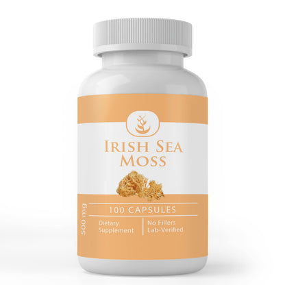 Irish Sea Moss (100 Capsules) - Pure Original, No Additives, Lab Verified