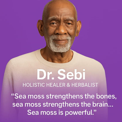 Irish Sea Moss Gummies with Elderberry & Black Seed Oil - 60 Gummies | Raspberry Flavor for Overall Wellness