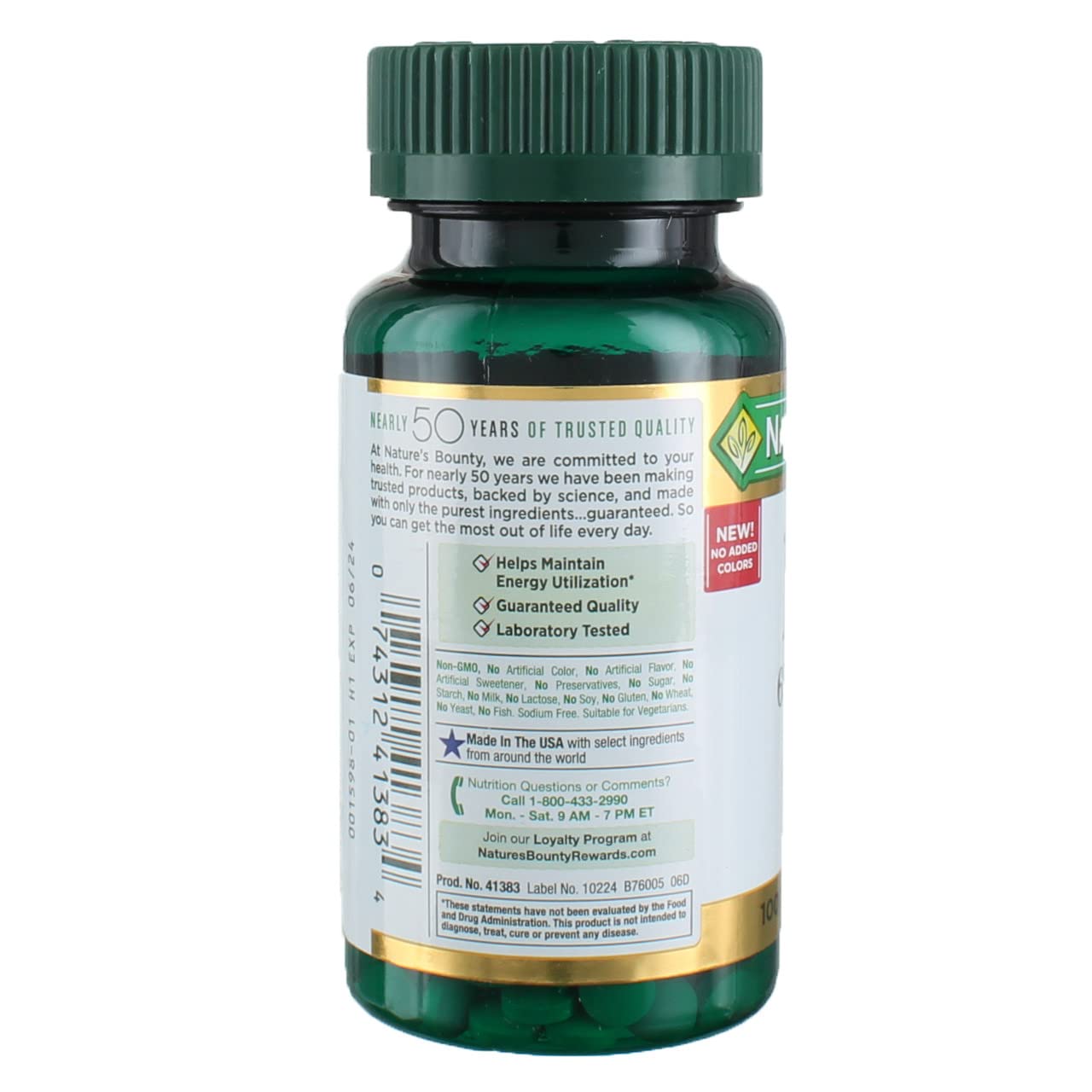 Iron 65 mg, 4 Bottles (100 Count) | High-Potency Iron Supplement