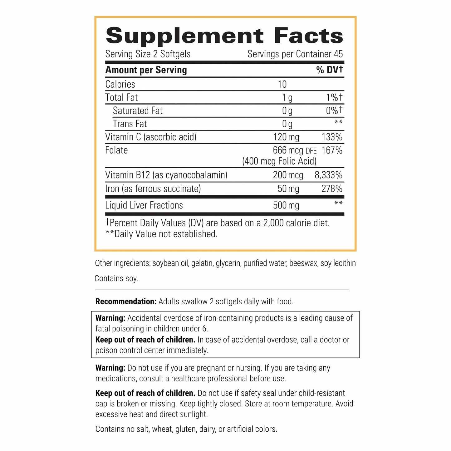 Integrative Therapeutics Iron Complex – Energy & Wellness Support (Gluten-Free & Dairy-Free)