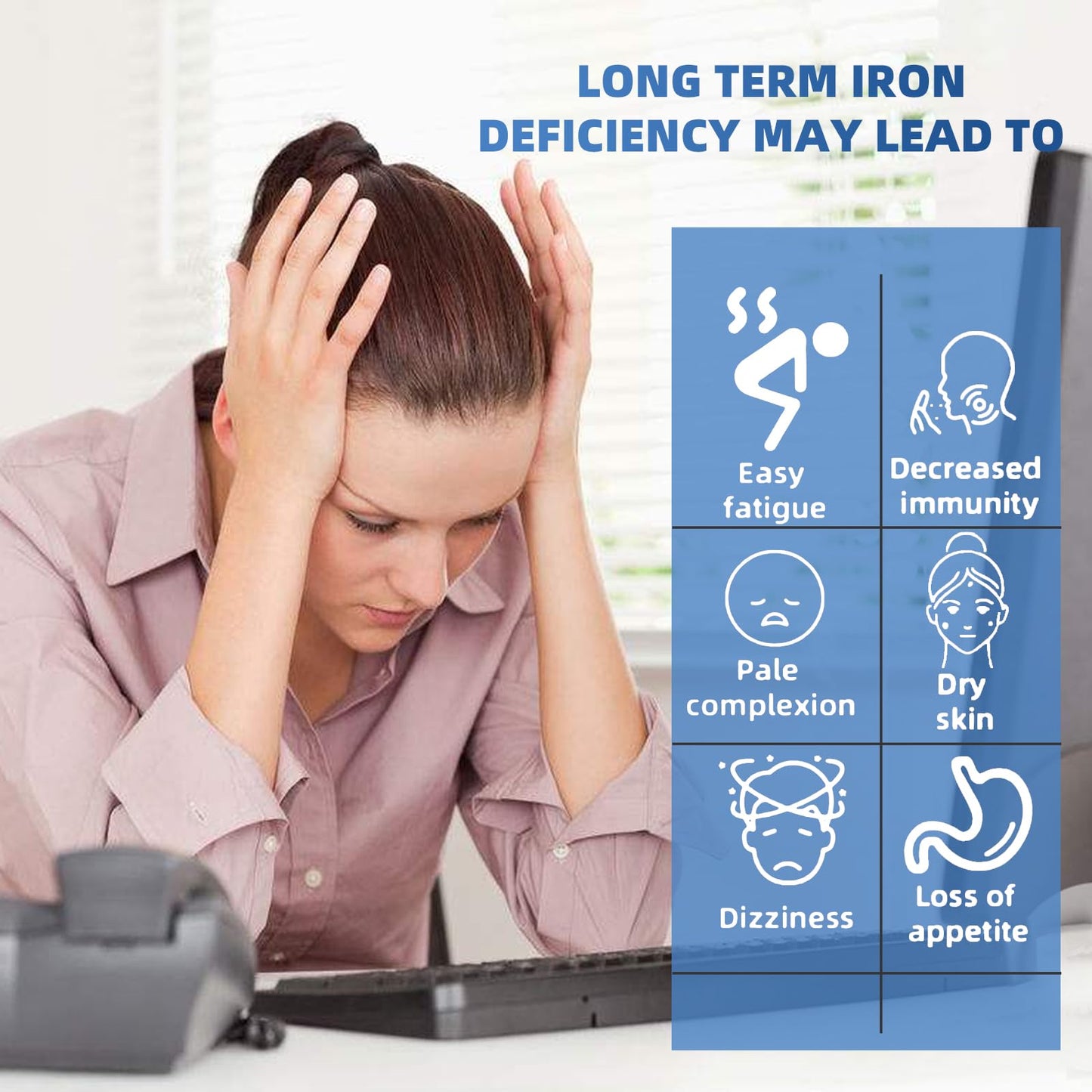 Iron Deficiency Anemia Home Test Kit, Highly Accurate, Easy to Read and Use 2 Test
