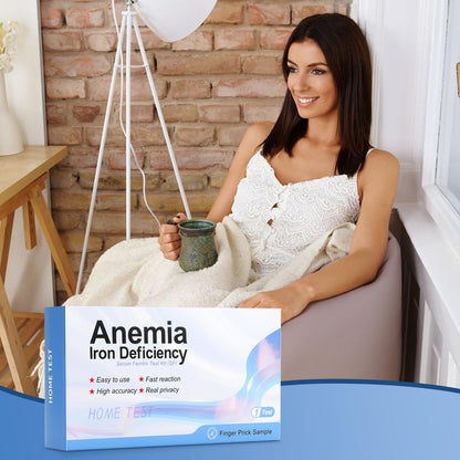 Iron Deficiency Anemia Home Test Kit, Highly Accurate, Easy to Read and Use 2 Test