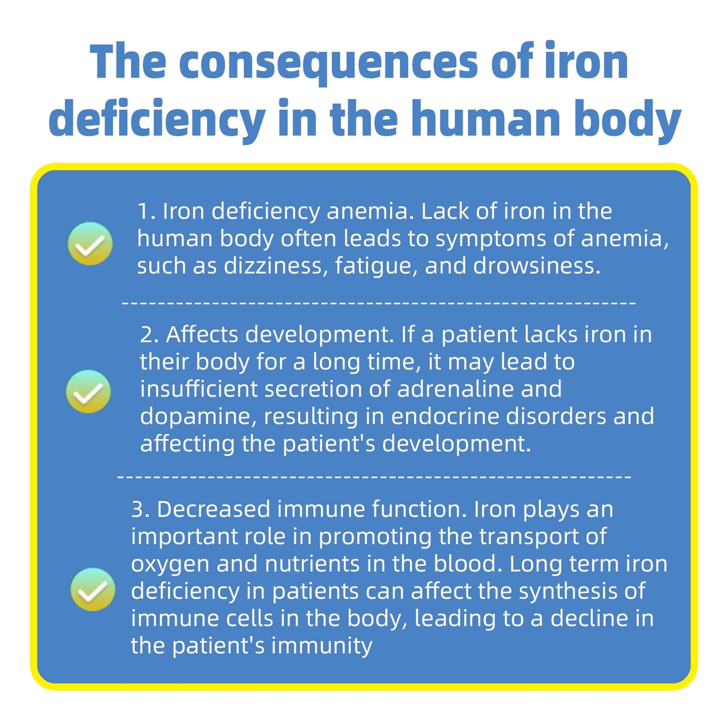 Iron Deficiency Anemia Home Test Kit, Highly Accurate, Easy to Read and Use 2 Test