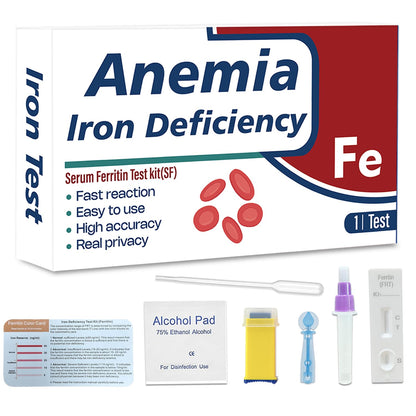 Iron Deficiency Test Kit – Iron Deficiency Test Home Kit – Quick Response and Accurate Results – Easy to Read and Use 1 Test