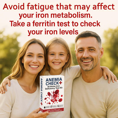 Iron Deficiency Test Kit at-Home – Self-Testing Iron Level (Men, Women, Adults & Children)