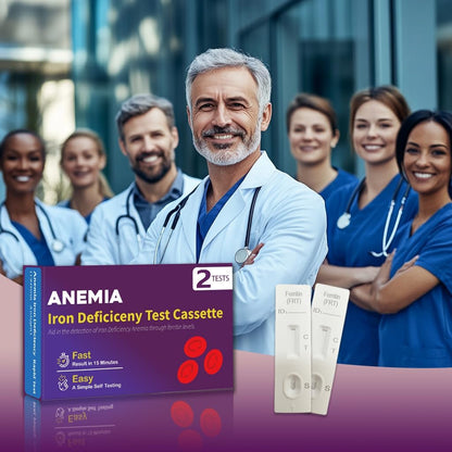 Iron Deficiency Test Kit – Ferritin Home Test (2 Tests, 15 Minutes)