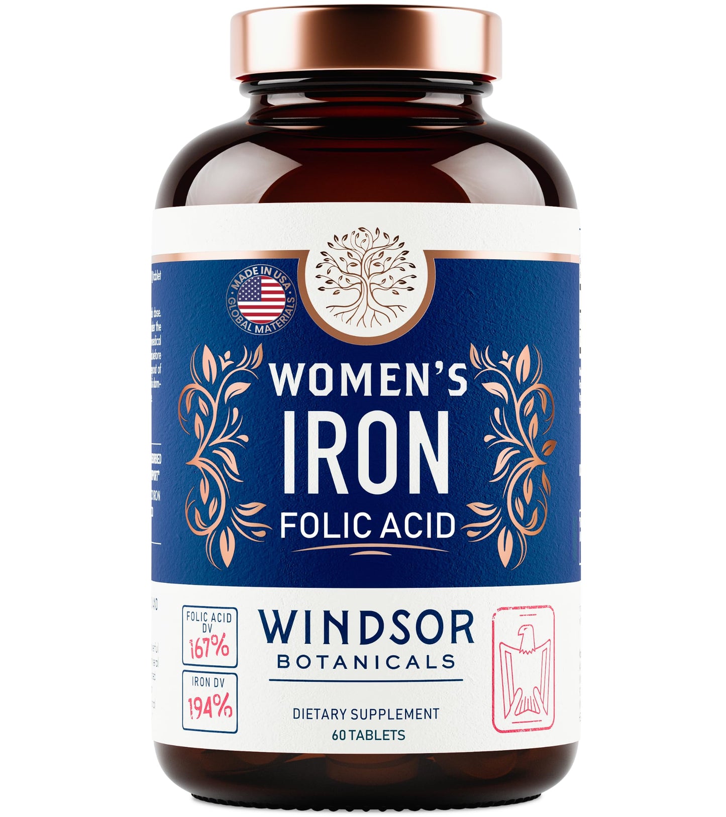 Gentle Iron 35mg + Folic Acid 400mcg for Women – Anemia & Pregnancy Support