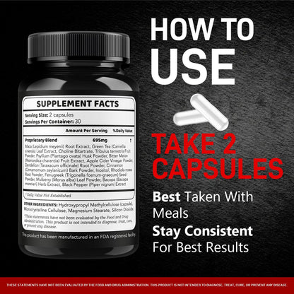 Iron Horse Pro Supplement Pills – Official Advanced Formula, Maximum Strength Capsules (60 Caps)