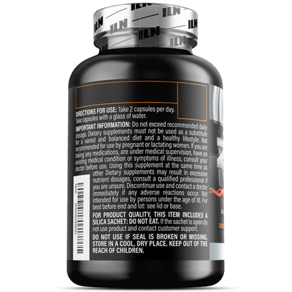 Iron Labs ZM6 - 3 Month Zinc Magnesium Aspartate Supplement | 180 Veggie Capsules