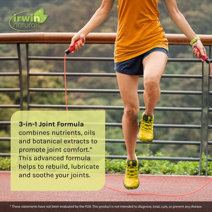 Irwin Naturals 3in-1 Joint Formula | Glucosamine, Turmeric & Boswellia | 90 Softgels