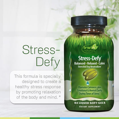 Irwin Naturals Stress-Defy Sleep PM – 2-in-1 Ashwagandha & Melatonin, 50 Liquid Soft-Gels