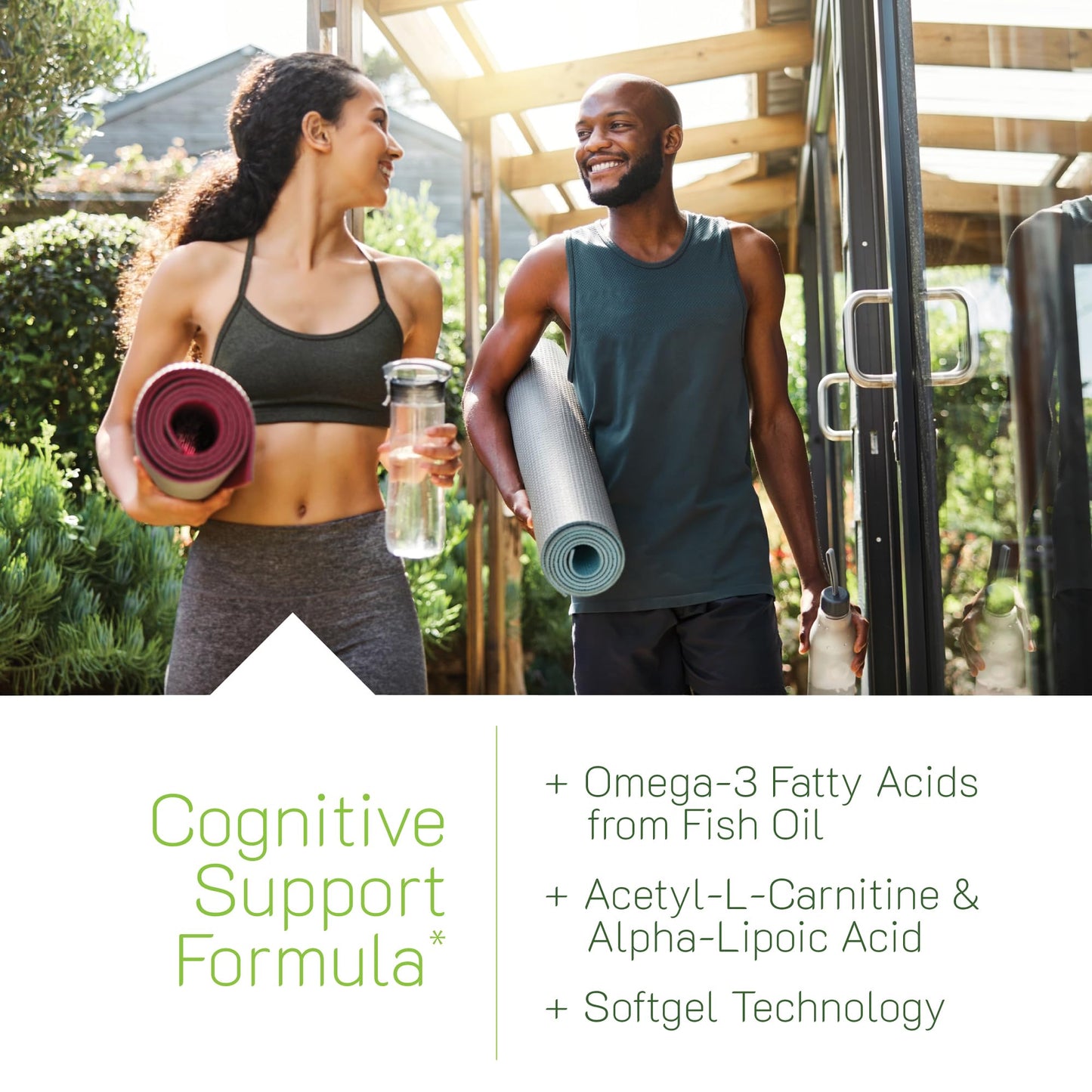 Irwin Naturals Ginkgo Smart – Focus & Memory Brain Supplement with Ginkgo Biloba, Acetyl-L-Carnitine & DMAE | BioPerine | 120 Count
