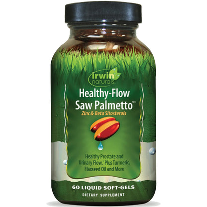 Irwin Naturals Healthy Flow Saw Palmetto – Prostate & Urinary Support, 60 Liquid Softgels