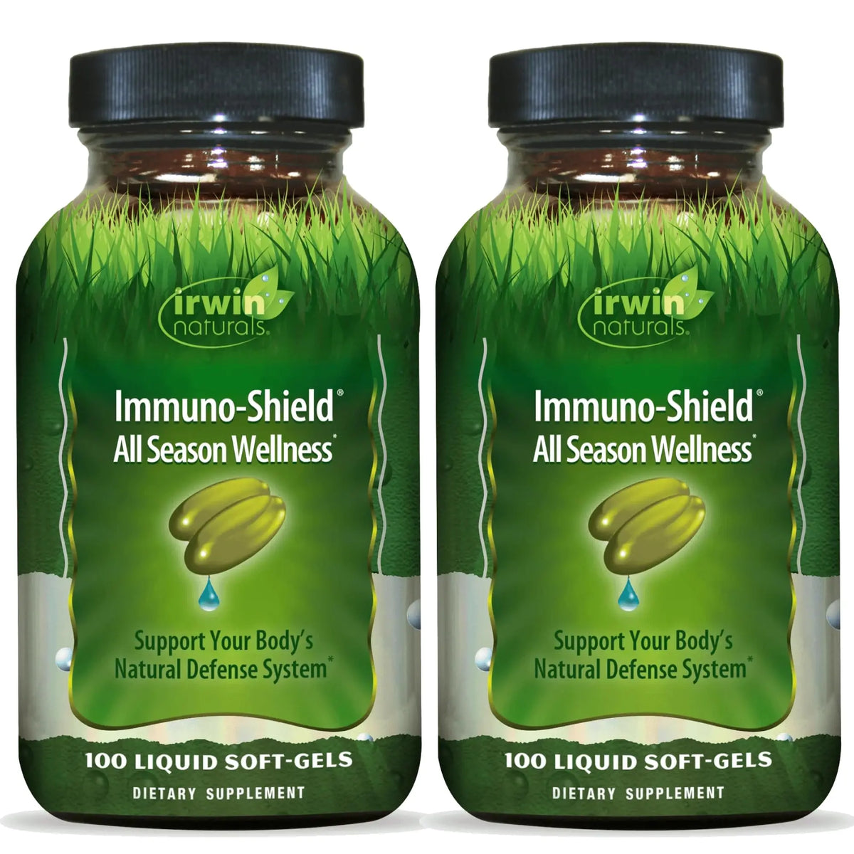 Irwin Naturals Immuno-Shield – 100 Liquid Softgels (Pack of 2) | All-Season Immune Support BritishVita | Premium UK Vitamins & Wellness Supplements