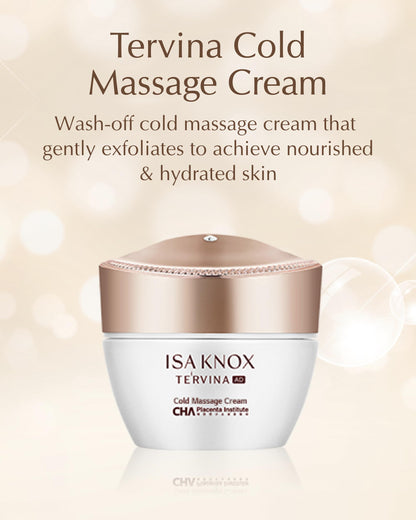 ISA KNOX Tervina Cold Massage Cream (6.76 fl oz) – Luxurious Exfoliating & Hydrating Wash-Off Gommage with rHPP-8
