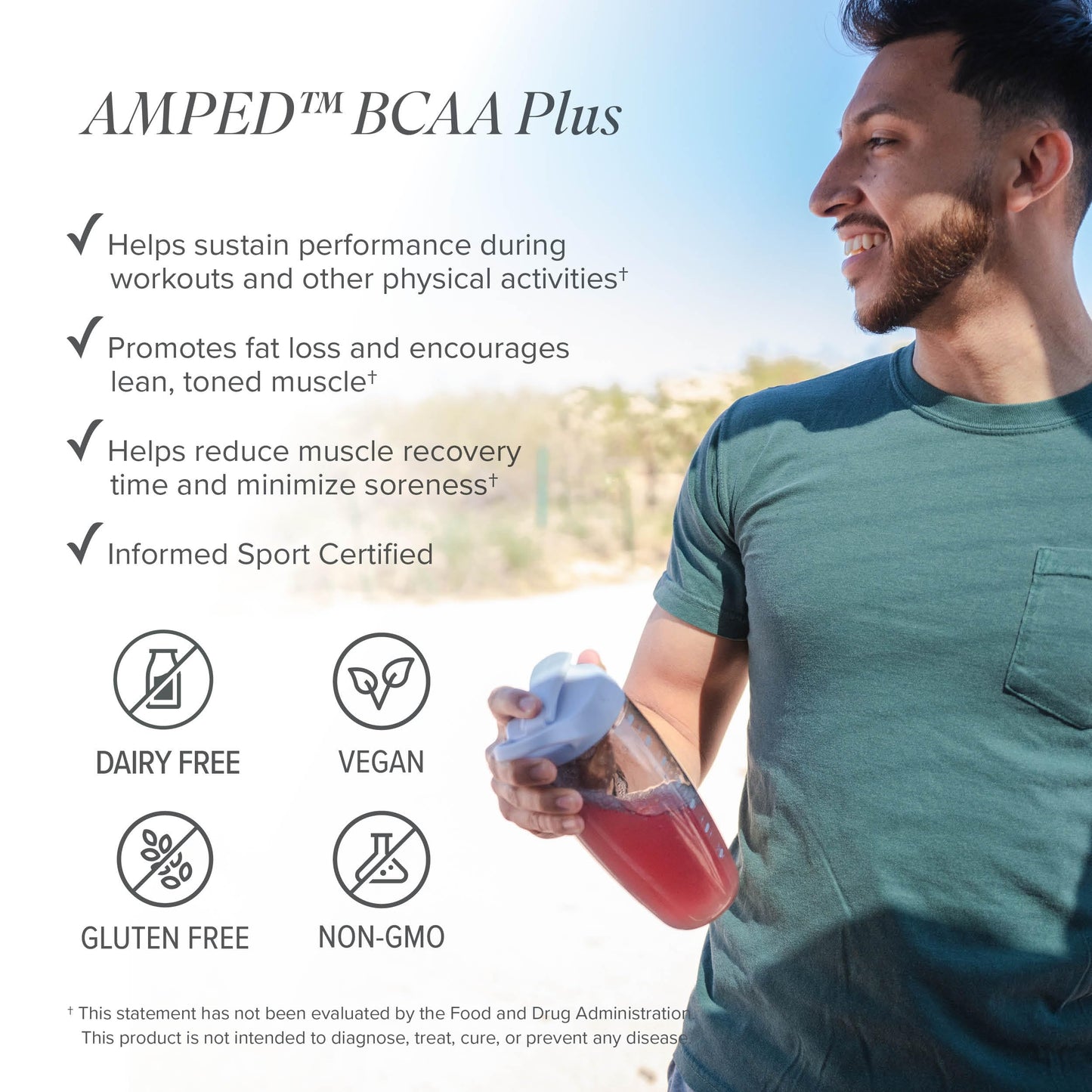 Isagenix AMPED BCAA Plus Raspberry Lemonade – Fat-Burning & Endurance (9.5 oz, 20 Servings)