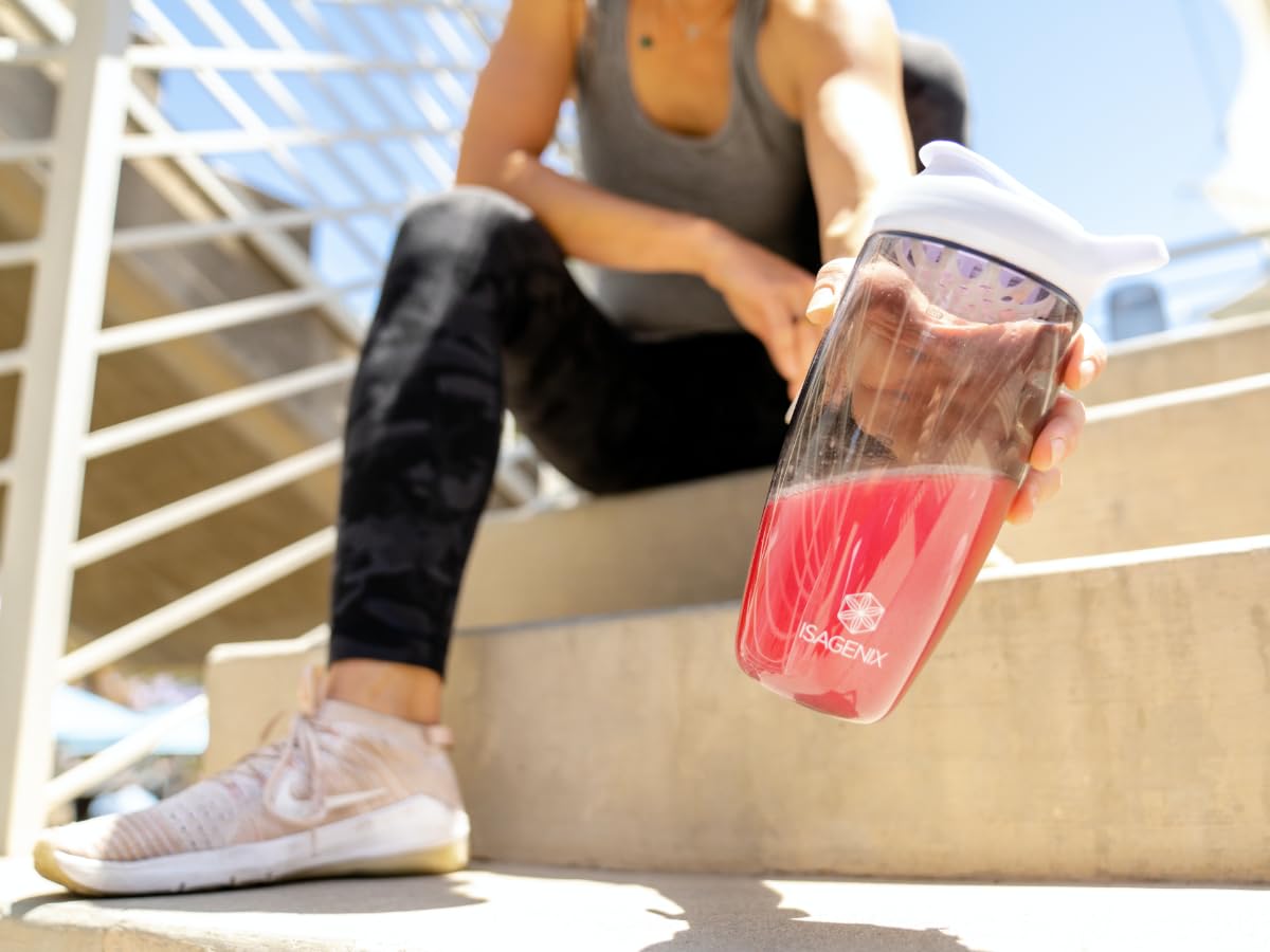 Isagenix AMPED BCAA Plus Raspberry Lemonade – Fat-Burning & Endurance (9.5 oz, 20 Servings)