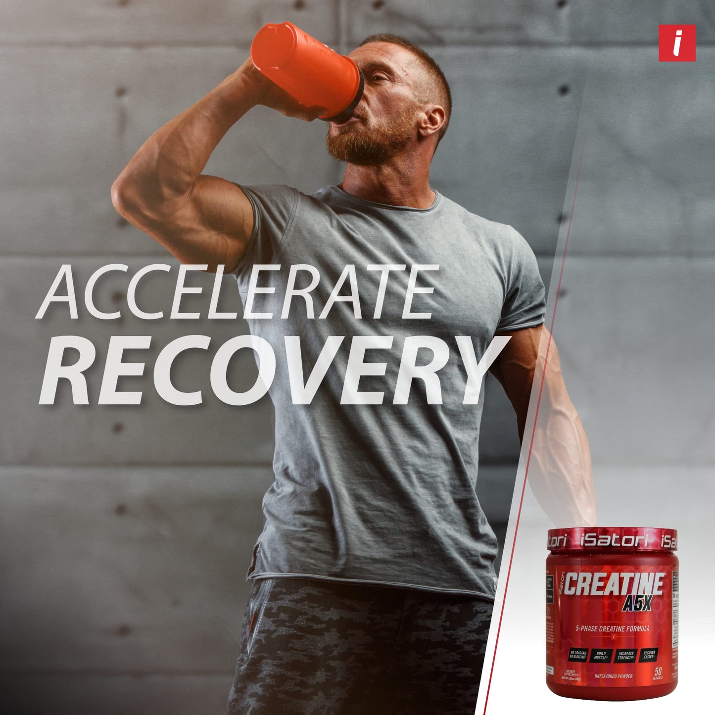 iSatori Creatine A5X – 5-Phase Creatine for Muscle Growth & Recovery