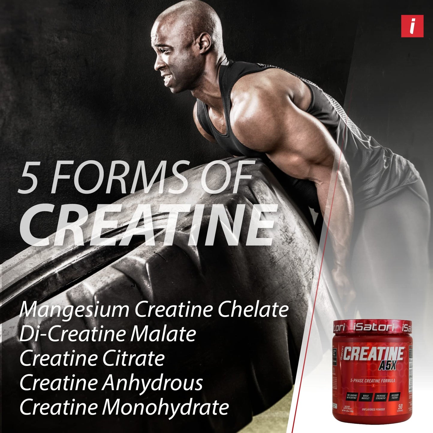 iSatori Creatine A5X – 5-Phase Creatine for Muscle Growth & Recovery