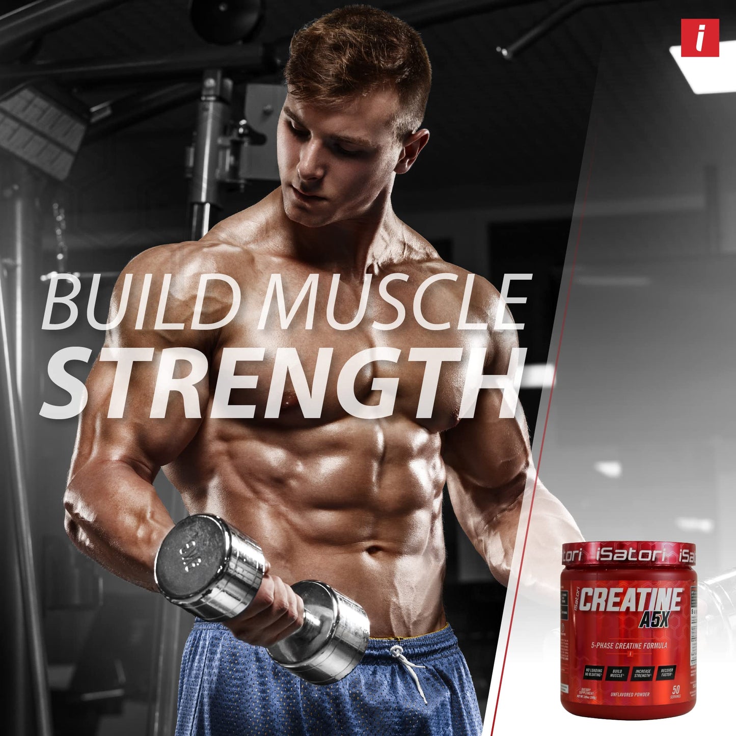 iSatori Creatine A5X – 5-Phase Creatine for Muscle Growth & Recovery