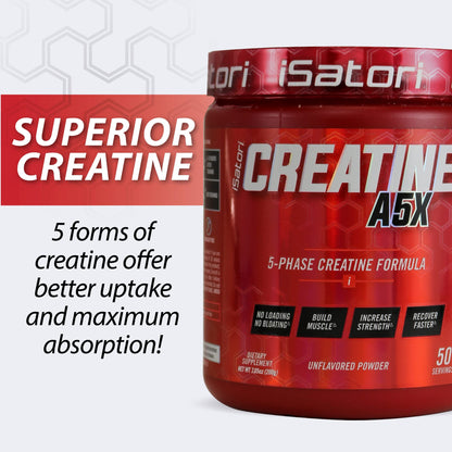 iSatori Creatine A5X – 5-Phase Creatine for Muscle Growth & Recovery