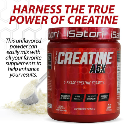 iSatori Creatine A5X – 5-Phase Creatine for Muscle Growth & Recovery