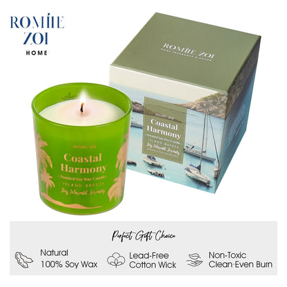 ROMIIE ZOI Island Breeze Candle - Coastal Harmony (6oz Soy Wax)