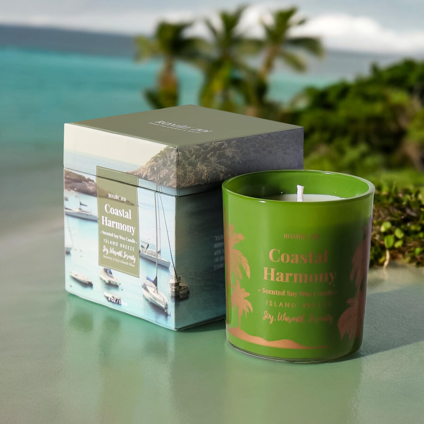ROMIIE ZOI Island Breeze Candle - Coastal Harmony (6oz Soy Wax)