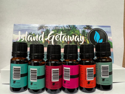 Eternal Essence Oils Island Getaway Set – 6 Premium Fragrance Oils (10ml each)