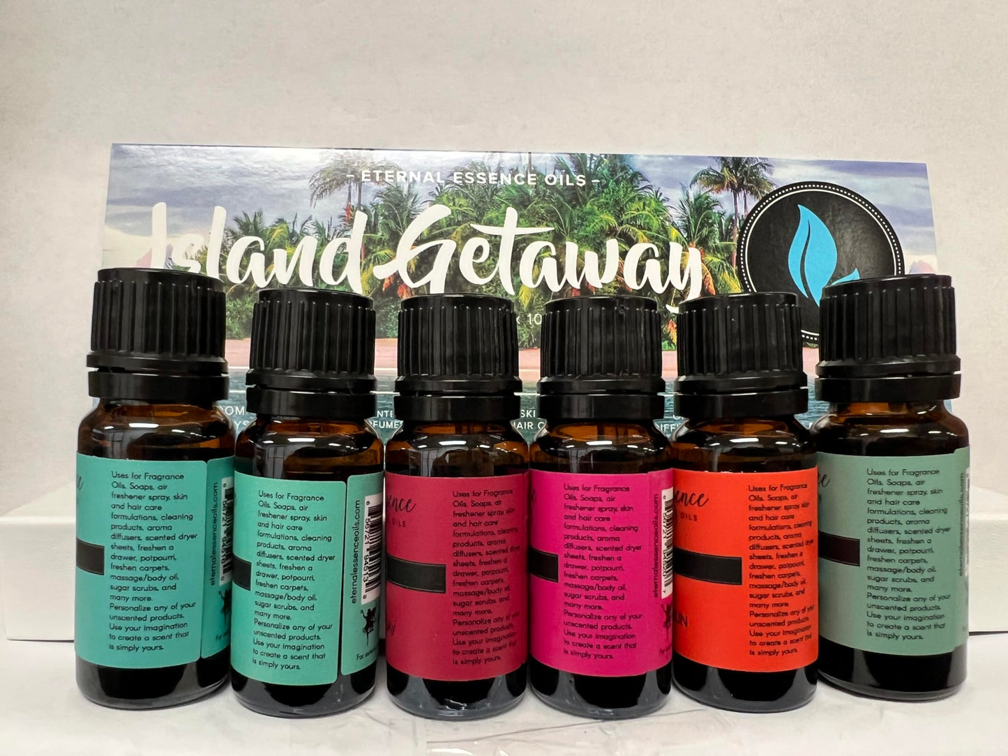 Eternal Essence Oils Island Getaway Set – 6 Premium Fragrance Oils (10ml each)