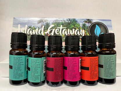Eternal Essence Oils Island Getaway Set – 6 Premium Fragrance Oils (10ml each)