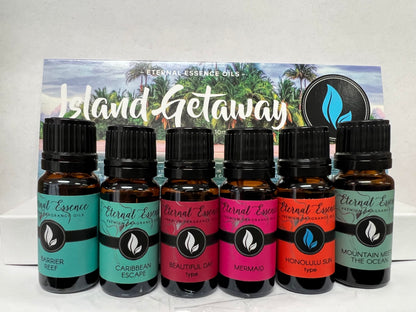Eternal Essence Oils Island Getaway Set – 6 Premium Fragrance Oils (10ml each)