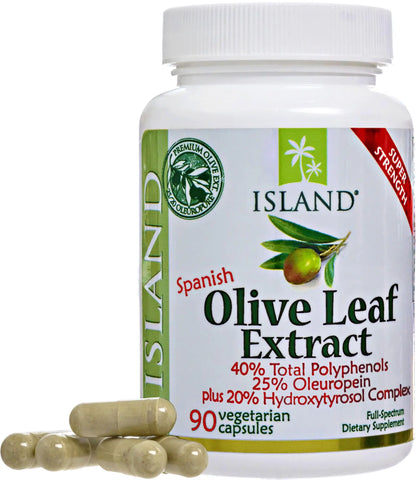 Island Nutrition Olive Leaf Extract Capsules – 25% Oleuropein, 40% Polyphenols, 20% Hydroxytyrosol Complex – 90 Capsules, Spain-Grown BritishVita | Premium UK Vitamins & Wellness Supplements