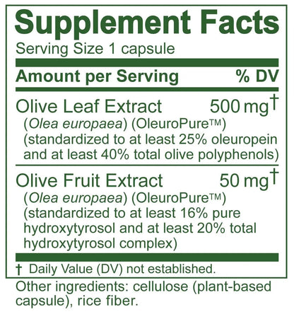 Island Nutrition Olive Leaf Extract Capsules – 25% Oleuropein, 40% Polyphenols, 20% Hydroxytyrosol Complex – 90 Capsules, Spain-Grown BritishVita | Premium UK Vitamins & Wellness Supplements